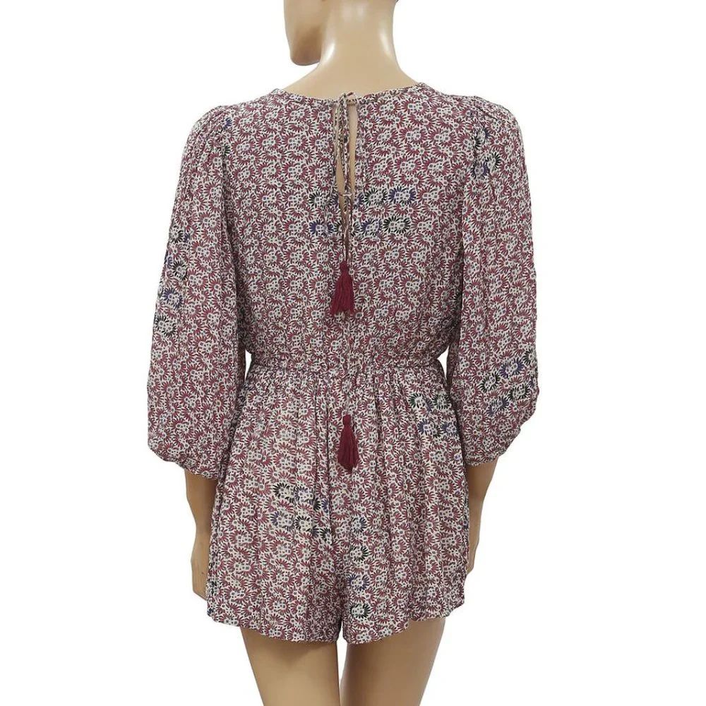 Holding Horses Anthropologie Annamaria Romper Dress Floral Printed XSP
